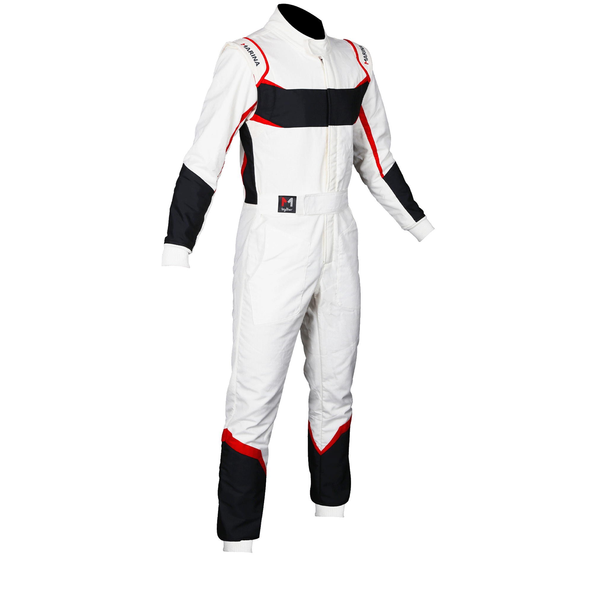 AIR PRATS WHITE - Black - Red