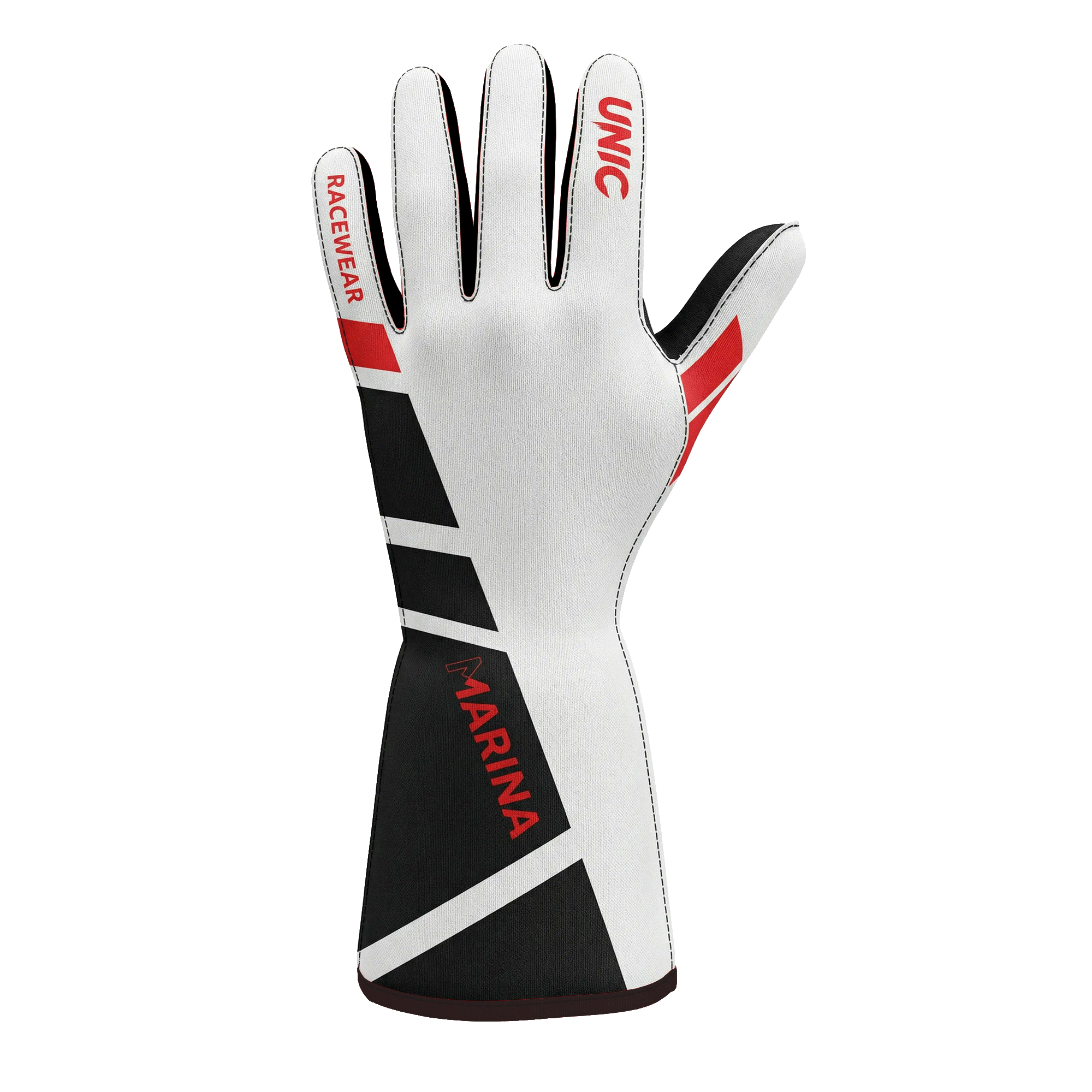 MARINA UNIC FIA GLOVES- SIMPLE- White Black Red